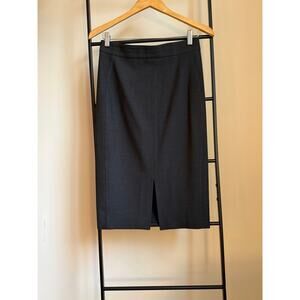 Judith & Charles Dark Grey Midi Skirt - Size 4 - Excellent